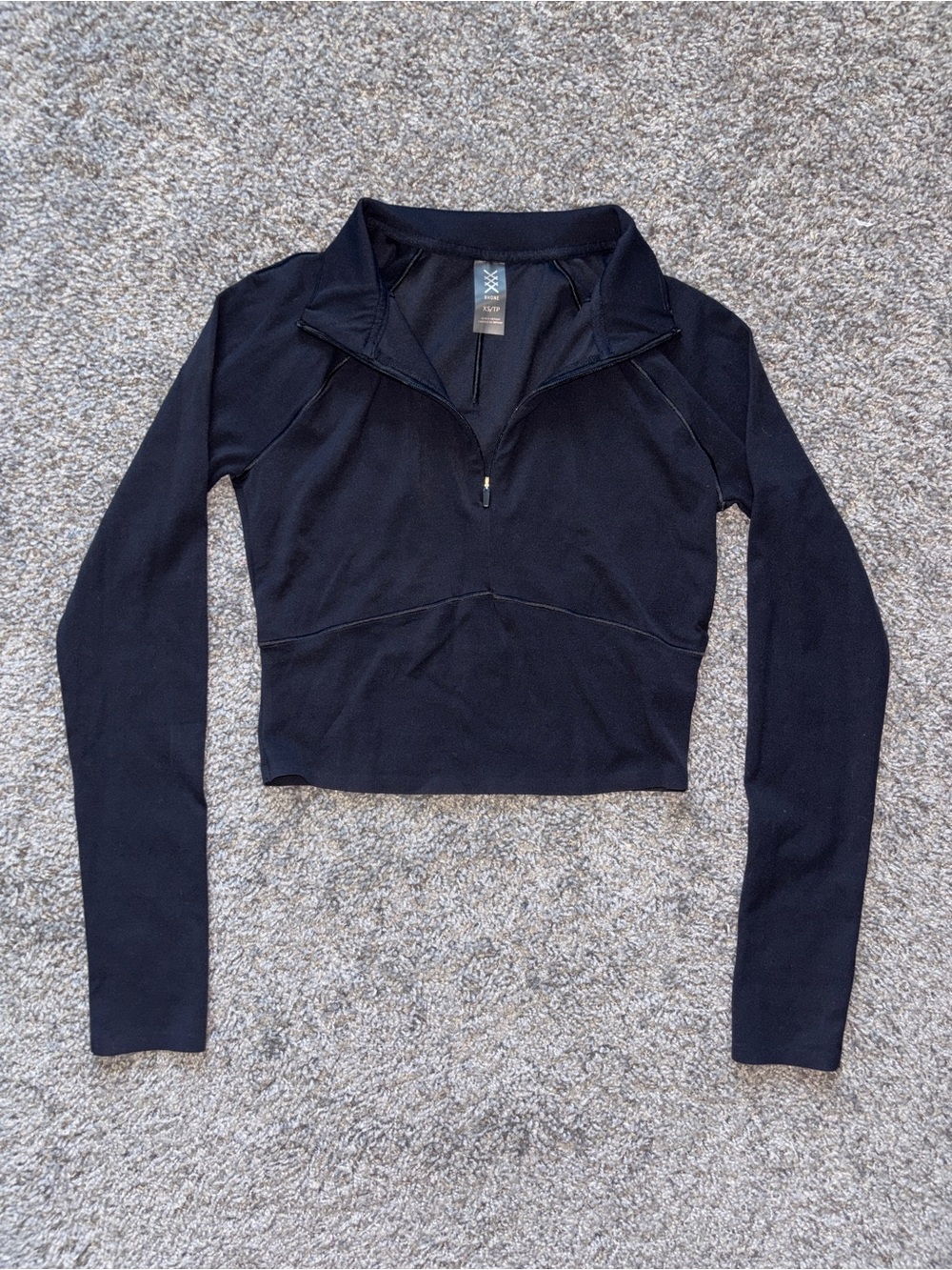 Rhone Revive 1/4 Zip in Black